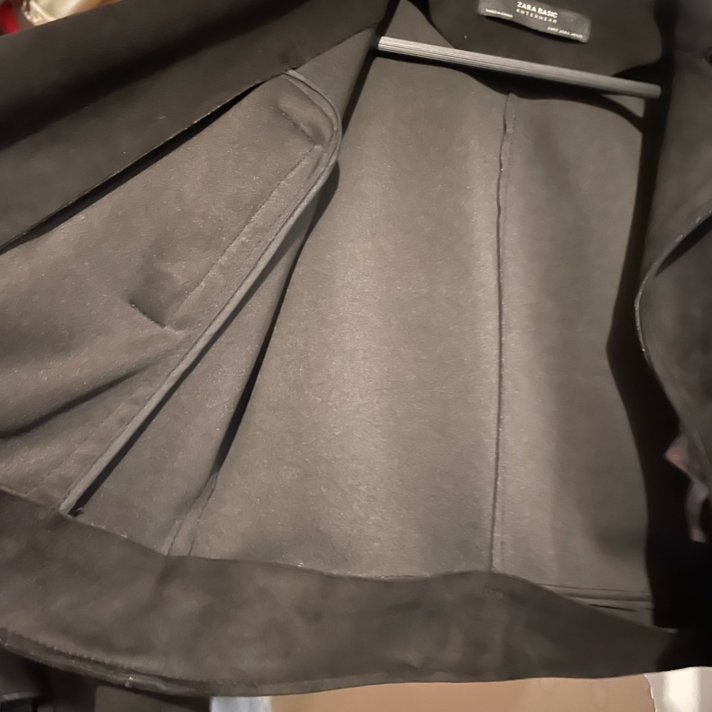 ZARA basic Suede Biker Jacket - Picture 6 of 7